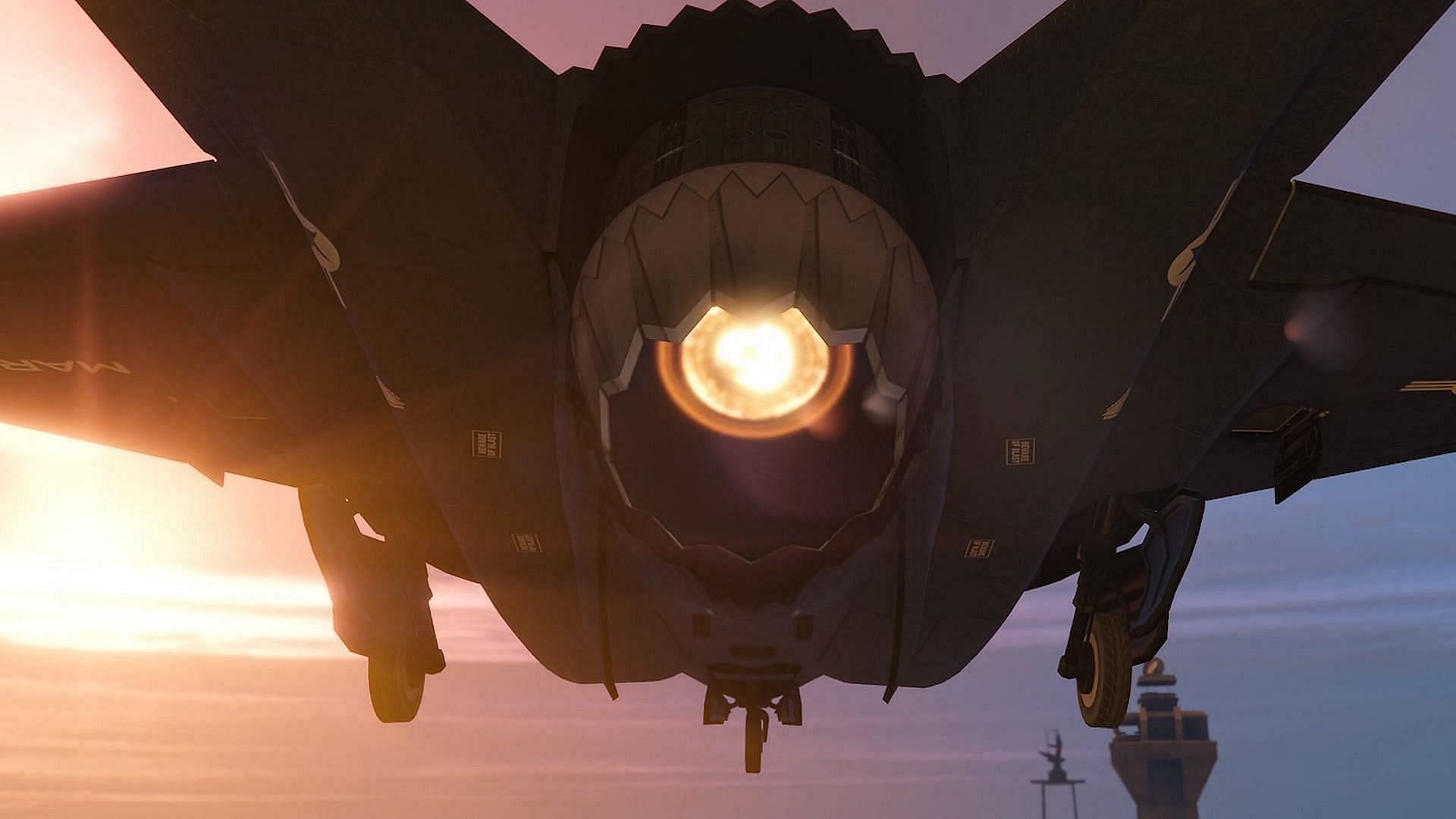 Raiju activating the VTOL mode (Image via Rockstar Games)